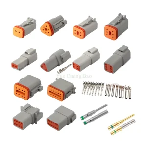 Deutsch 2 Pin Connector 14-20AWG Waterproof Electrical Wire Connector Deutsch Connectors With Solid Contacts DT04-2P DT06-2S