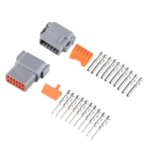 Deutsch Automotive Auto Connector 2 12 Pin Female Male DT DTM DTP Series Copper Contacts