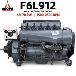 F6L912 Air Cooled Diesel Engine Complete 6 Cylinder Heavy Duty Power Unit for Construction Machinery and Generator Set