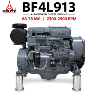 Deutz 913 Series 68kw 78kw BF4L913 Air Cooled Diesel Engine 4 Cylinder Assembly for Generator Water Pump Agricultural Machinery