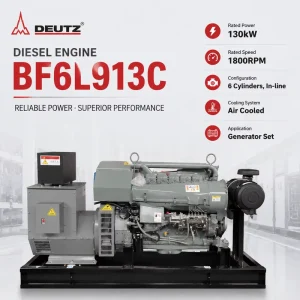 Deutz BF6L913C Diesel Engine 6 Cylinder 130kW High Power Air Cooled Engine for Generator Set Standby Power Application