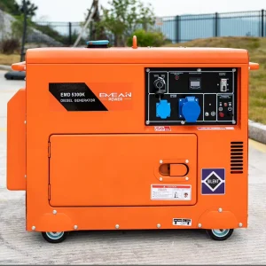 Diesel 3kw 5kva 6kva 3 Phase Silent Portable Mobile Generator Set Home 5kw Water Cooled