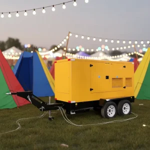 Diesel Generator 75kw 85kw 100kw Silent Diesel Generator with Trailer Rainproof Outdoor Engineering Generator