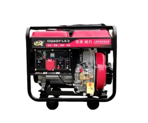 Diesel Generator Factory Set 5kW Electric Start Air Cooled 380V 50Hz Household Use DQ6GF LE3