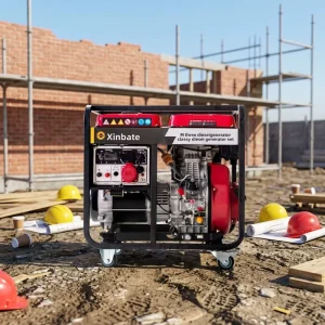 Diesel Generator Household Small 3 5 65 8kW Outdoor Portable Set 220 380V Electric Start 50Hz No Cooling System