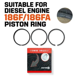 Diesel Generator Piston Ring Set Alloy Cast Iron 8.5HP 10HP