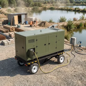 Diesel Generator Set 20kw 24kw 30kw 40kw 50kw 3 Phase 220v 380v 50hz 60hz Auto Start ATS Silent Genset for Factory Home