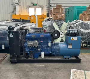 Diesel Generator Set 40kW Generator with Base Fuel Tank 40kw Single Phase 50Hz Auto Start Open Frame