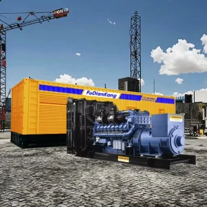 Diesel Generator Set 41KVA 1500rpm 50Hz Open Frame Water Air Cooled Auto Start 400V 230V Soundproof Canopy Construction