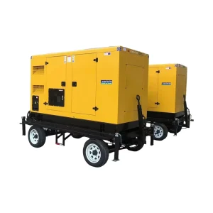 Diesel Generator Set 50KW 400V 50Hz Open Frame ATS Mobile Trailer Low Noise Applicable To Higher Diesel Emission Standards