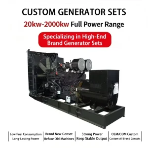 Diesel Generator Set Custom High Power Genset Engine 200kw 2000kw Backup Standby Power Plant Generator Group