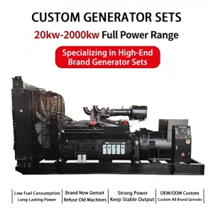 Diesel Generator Set Silent Type 500kW 1000kW Genset Engine for Industrial Factory Data Center Power Plant