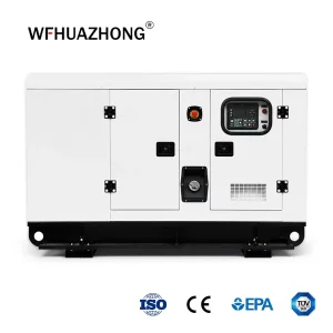 Diesel Generator Set Super Silent Type Ricardo Engine 40kVA Electric Start Shock Absorbing Base for Power Backup