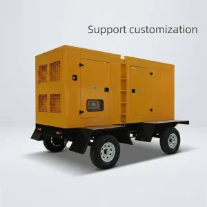 Diesel Generator Silent 50kw 100kw 200KW Mobile Diesel Generator with Trailer ODM OEM