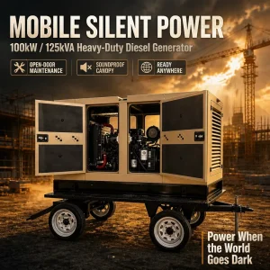 Diesel Generators 3 Phase Silent Generator Rental Fleet Temporary Event Mobile Silent Canopy Electric Generator Diesel