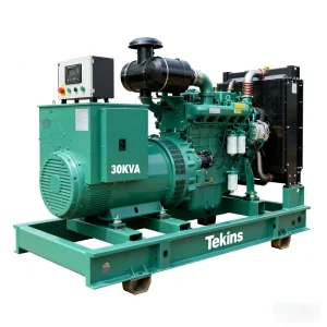 Diesel Power Generator 20-37.5 KW 25-31.25 KVA Single/Three Phase Open Canopy Type ATS 100% Copper Alternator for Telecom