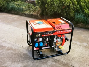 Diesel Power Generator Set 3kW Electric Start 380V 50Hz 3000 RPM Household Use DQ3GF LE