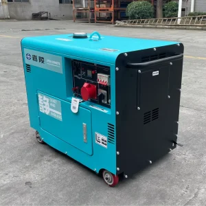 Diesel Silent Generator Set 5kW 8kW 10kW 12kW Single Phase Three Phase 50 60hz ATS Portable with Wheels