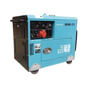 Diesel Silent Generator Set Auto Start 5kW 8kW 10kW 12kW Single/Three Phase Equal Power Portable with Wheels