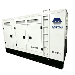 Diesel Silent Standby 220 Kva Generator Automatic Transfer Switch 480V OEM Remote Monitoring Genset