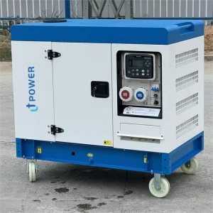 Digital Control Three Phase 10kW 50Hz Water Cooled Standby Silent Diesel Generator Set with Auto Start Remote Start ATS