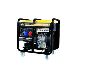 Dongqing Brand Three-Phase Diesel Portable Generator 8kW 50Hz 380/220V Model DQ8GF-LE3 Outdoor Construction Site Use No Cooling