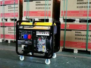Dongqing Brand Three-Phase Diesel Portable Generators 8kW 50Hz Outdoor High Power DQ8GF-LE3 380/220V 3000 RPM
