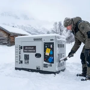 Double-Cylinder Air-Cooled Silent Diesel Generator Electric Start ATS 220V 380V 50/60Hz Construction Backup Generator