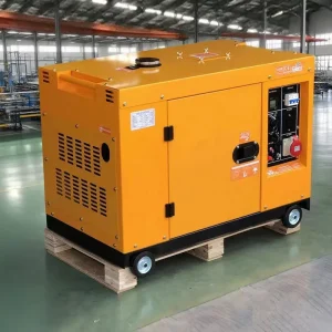 Durable Soundproof 10KW Diesel Generator Set Three Phase 1500RPM 50 60Hz Electric Start Stable Voltage Genset