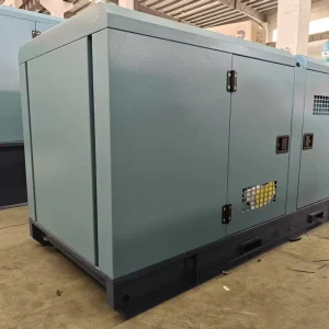 EPA Certified Silent Diesel Generator Set 25kW 45kW Aluminum Fuel Tank Door Safety Interlock ATS UL Listed ABB Circuit Breaker