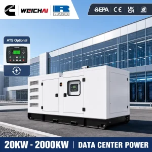 EPA for Yuchai SDEC Perkings 20kva-400kw Weichai Ricardo Silent Diesel Generators with ATS