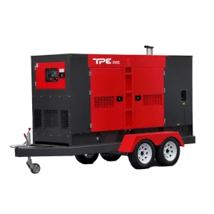 EU Stage V Water Cooled Trailer Mounted Diesel Generator with ATS System and Digital Display Panel for Government Projects