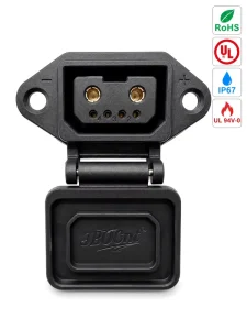 EV Connector High Current Power 30A 500V IP67 Rated Copper Alloy Contact Nylon Housing 2+4 Female Pin Battery