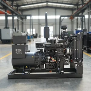 Easy Maintenance 50kW 50Hz AC Water Cooled Turbocharged 4-Cylinder Open Frame Generator 12/24V DC Electric Start ATS