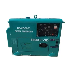 Energy Saving 8KW Silent Type Diesel Generator Air Cooled 50 60Hz 3000rpm Single Phase for Home and Outdoor