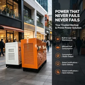 Energy Saving Manufactory Perkinss 100kVA Three Phase Diesel Generator Electric Power Soundproof Station