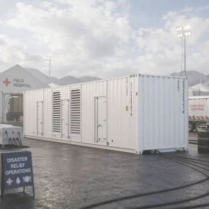 Engine Generator AC 3 Phase 60Hz Open Frame Super Silent ATS for Commercial Hospital Mining Marine Use