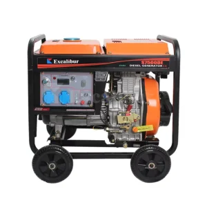 Excalibur East EU 3kw 4kw 5kw 6kw Diesel Generator S4000DE Open Type Diesel Generator with Wheels