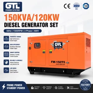 FW 150T5 150KVA 120KW Diesel Generator Set FPT NEF67 TM3A Engine 50Hz 3 Phase Industrial Power Generator