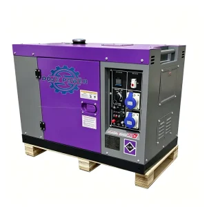 Factory 10KVA 12KVA 15KVA Portable Silent Diesel Generators Set Stable Power Generation Rated Power 220V/380V/400V