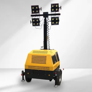 Factory 5m 7m 9m Trailer Mobile LED Lighting Tower Telescopic High Mast Diesel Generator Light Towers
