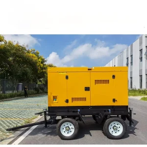 Factory Direct 50kW Mobile Quiet Trailer Diesel Generator Set 80kW Mobile Trailer Generator