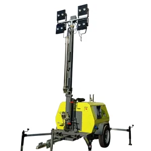 Factory Direct Diesel Solar DC Trailer Mounted Construction Portable Lighting Generator 5m 7m 9m Mobile LED Light Tower