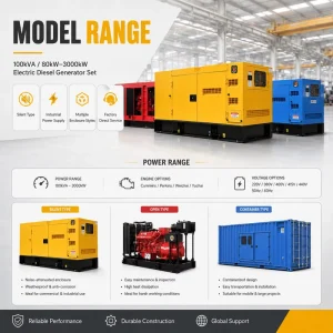 Factory Direct Enclosed Power Equipment with Dependable Performance and Worldwide Support Diesel Generator Set