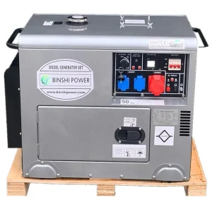 Factory Direct Sale 6KW Portable Generator 7KW Small Silent Diesel Generator Set 230V Rated ATS 60HZ Soundproof