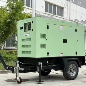 Factory Direct Sale With Perkins Ricardo Cummins 15kva 20kva 30kva 50kva 100kw 200kva Mobile Movable Trailer Diesel Generator