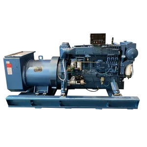 Factory Direct Supply Water Cooled Single Cylinder Silent Diesel Generator 30kVA 100kW Marine Diesel Generator