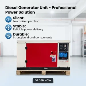 Factory Price Silent 5kW 7kW 8kW 9kW 10kW 12kW 12kVA 15kVA 18kVA 20kVA 25kVA Backup Power Diesel Generator for Emergency Home