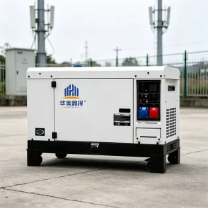 Factory Supply Dual Voltage 12KW Silent Diesel Generator Air-Cooled V-Twin Cylinder Emergency Backup Power for Base Station