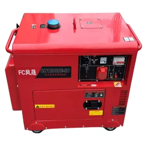 Fengsheng 5kW Silent Diesel Generator 220V 1 Phase 186FA Engine Air cooled Portable Power 50Hz 1500RPM Home Emergency